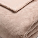Uni - Plaid Imitation Fourrure - Beige