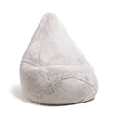 Uni - Housse De Pouf Imitation Fourrure - Gris