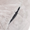 Uni - Housse De Pouf Imitation Fourrure - Gris