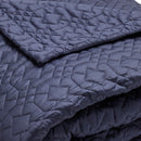 Alexandre - Couvre-Lit - Satin De Coton - Bleu Foncé