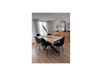 Twist Dining Table - Solid Acacia Wood and Black Metal Legs