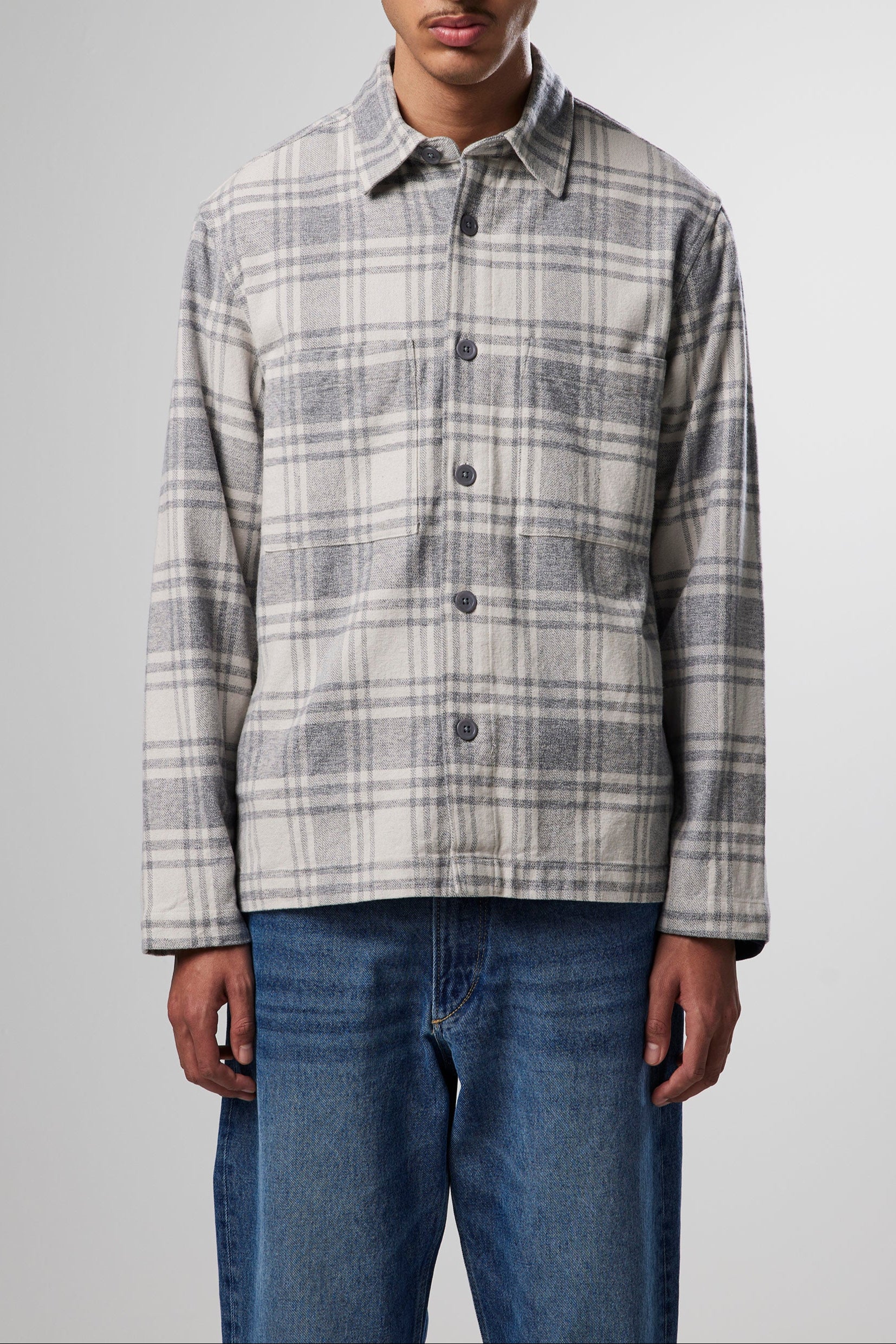Frode Overshirt - Grey Check