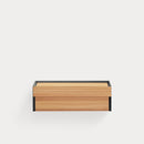 Arista - Table De Chevet Suspendue - Noir & Chêne