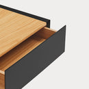 Arista - Table De Chevet Suspendue - Noir & Chêne