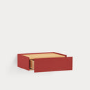 Arista - Table De Chevet Suspendue - Bordeaux & Chêne