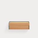 Arista - Table De Chevet Suspendue - Vert & Chêne