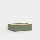 Arista - Table De Chevet Suspendue - Vert & Chêne