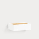 Arista - Table De Chevet Suspendue - Blanc & Chêne