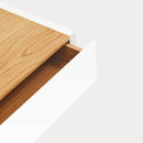 Arista - Table De Chevet Suspendue - Blanc & Chêne