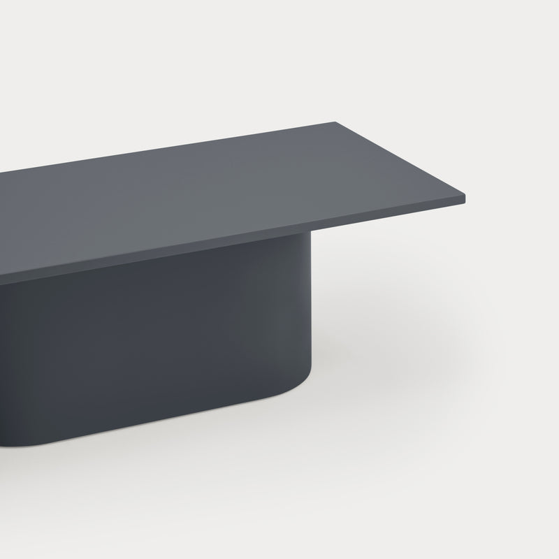 Totem - Table Basse Rectangulaire - Gris Anthracite