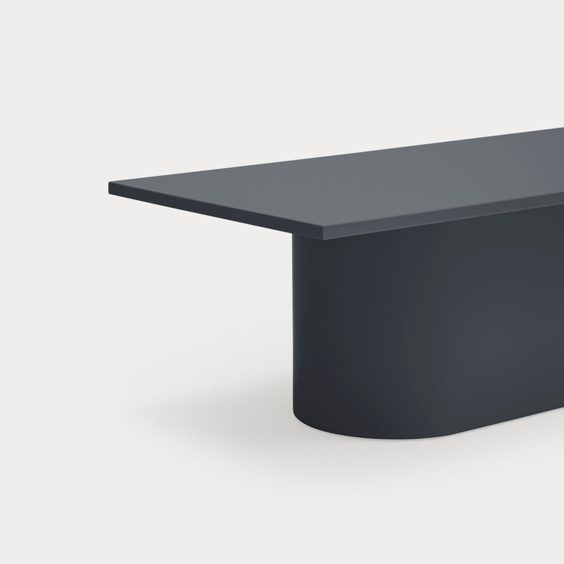 Totem - Table Basse Rectangulaire - Gris Anthracite