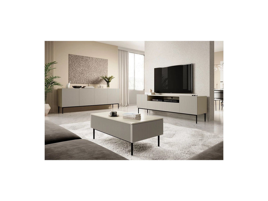 Kasha - Buffet 4 Portes - Pieds Noir