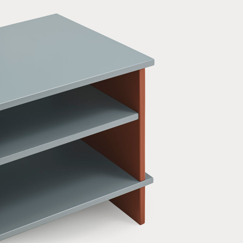 Inari - Table D'Appoint - Gris Perle & Carrelage