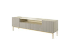 Kasha - TV Unit with Open Compartment - Gold Legs