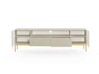 Kasha - TV Unit with Open Compartment - Gold Legs