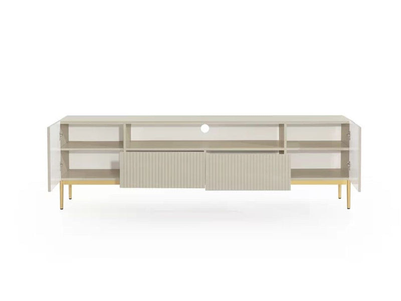 Kasha - Mueble TV con nicho - Patas doradas