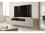 Kasha - TV Unit with Open Compartment - Gold Legs