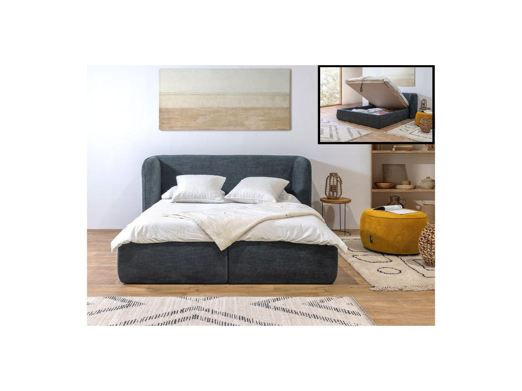 Louise - Ottoman Bed with Padded Headboard