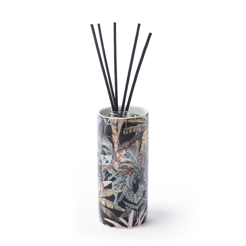 Difusor de porcelana Jungle Monkey - Negro - Jasmine & Ylang