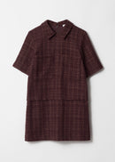 Dress Pa Bardot Tweed Dress - Brown - Women