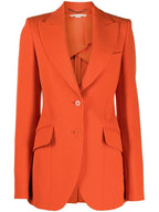 Twill Tailoring Jacket - Tangerine - Women