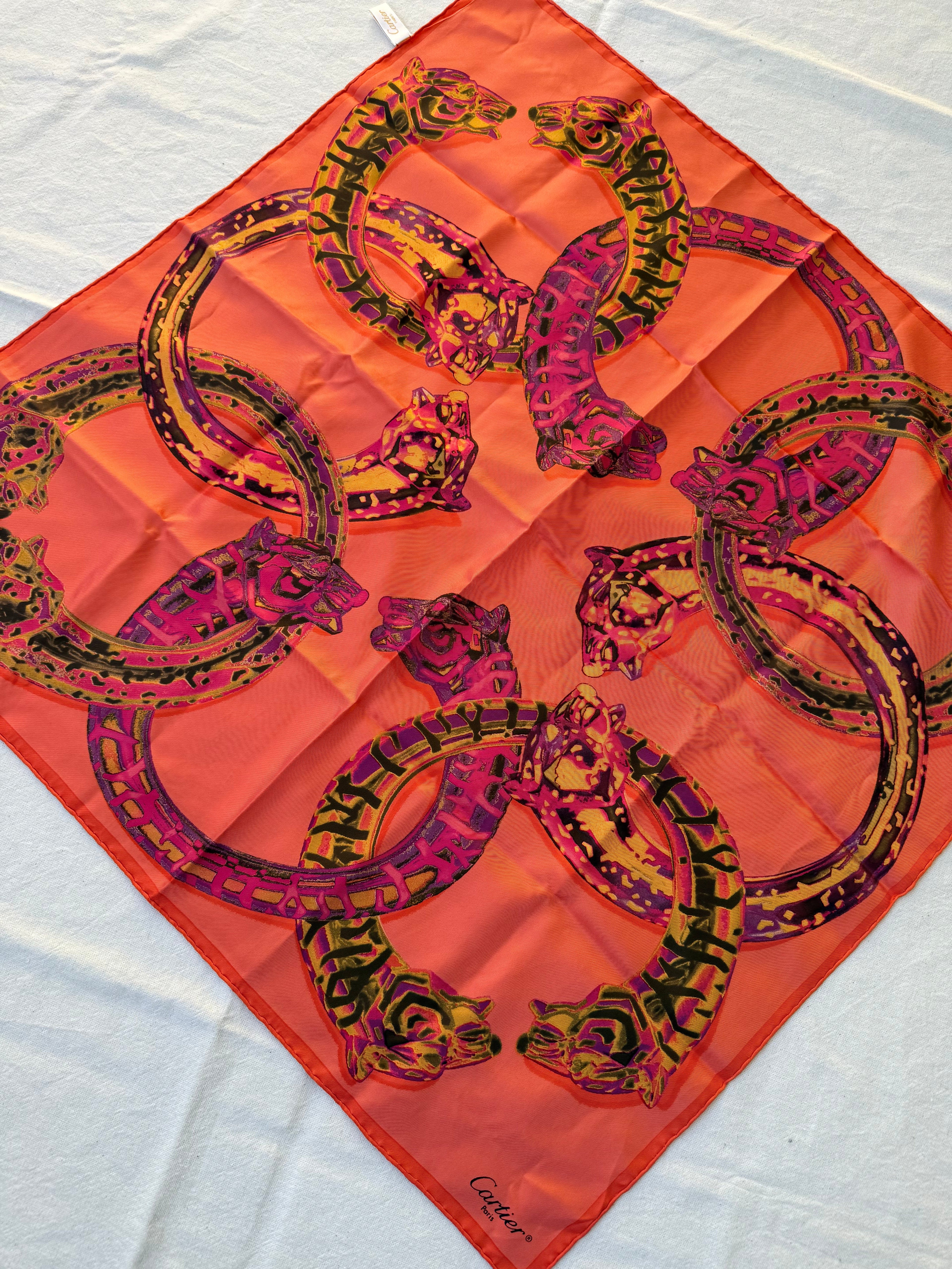 Bufanda Cartier – Modelo Panthers Entrelazado