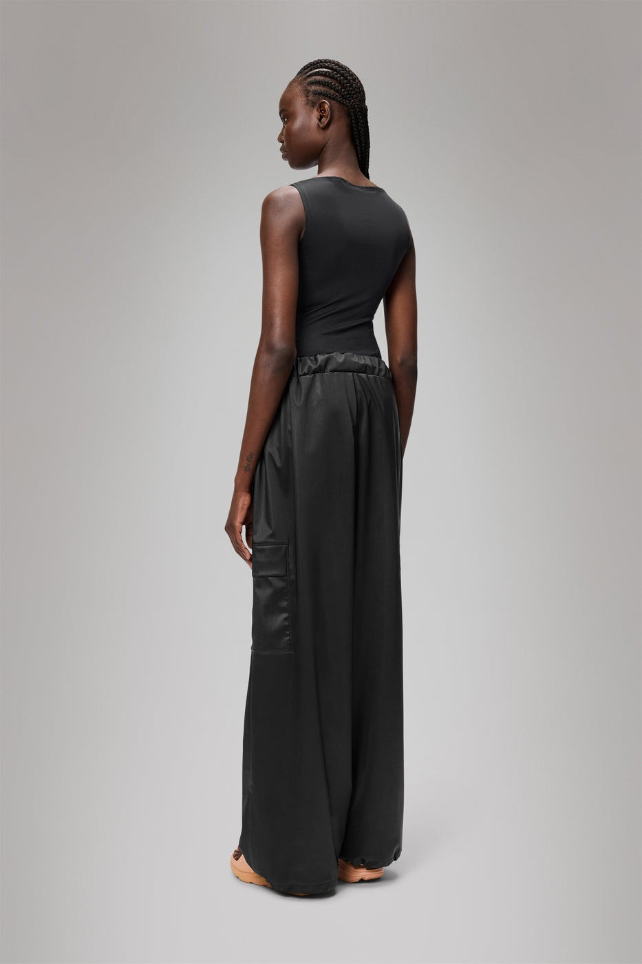 Pantalon Cargo Rain Wide W3 - Black Grain - Mixte