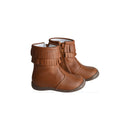 Chaussures Bottines Azylis Très Souples Cuir - Camel - Fille