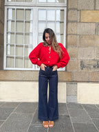 Charlie red cardigan