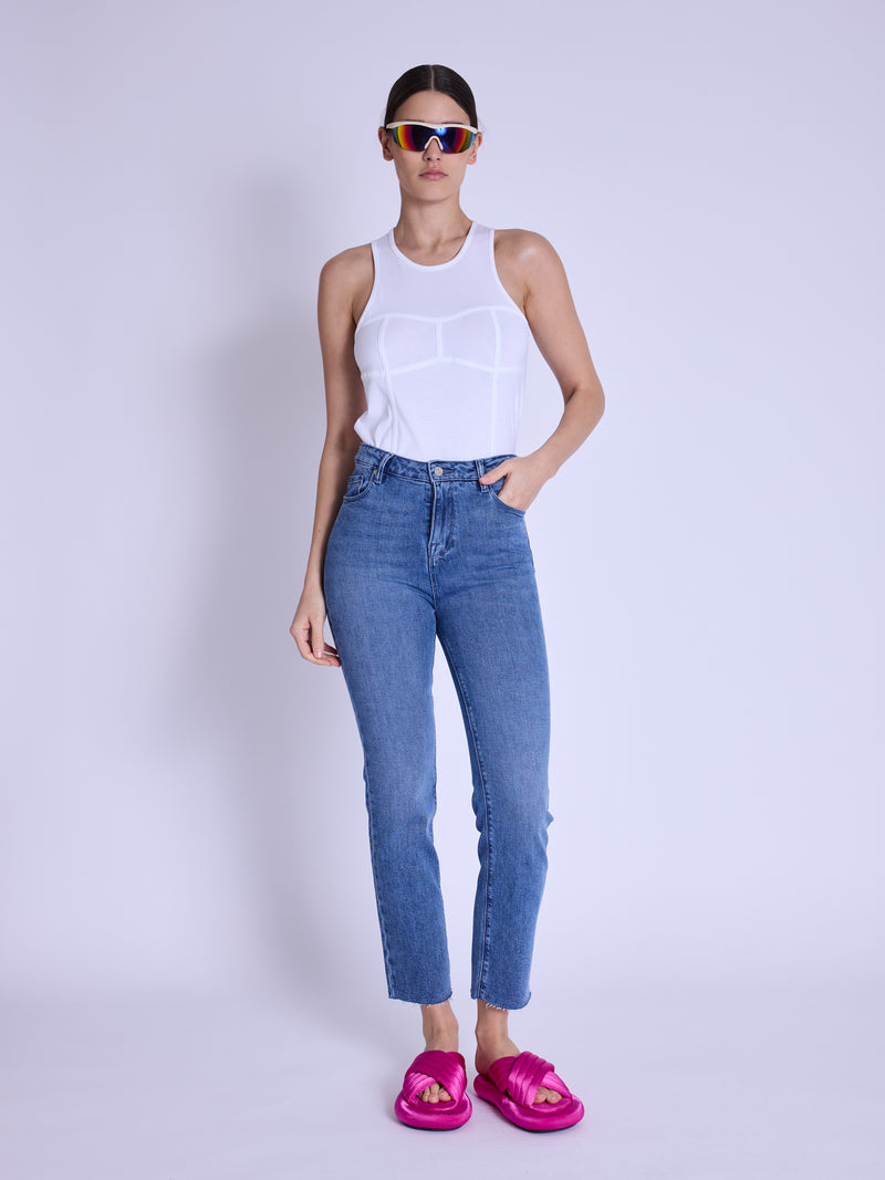 Slim Jeans - Medium-Blue-Denim