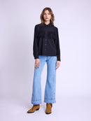 Shirt With Fringes - Black