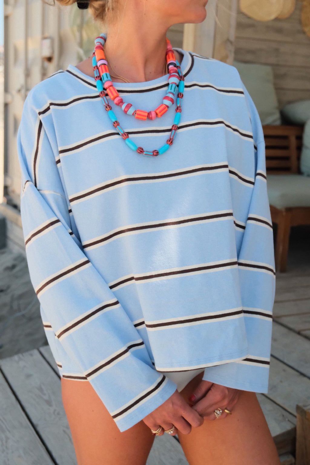 T-shirt Eugène bleu ciel