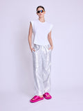 Tshirt Col Rond Corset - White