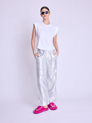 Corset Round Neck Tshirt - White