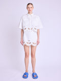 Falda corta Brode Bottom - Blanco