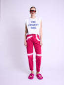 Delave Straight Jeans - Hologram-Fuchsia