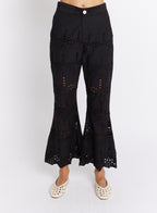 Pantalon Broderie Anglaise - Black