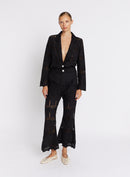 Broderie Anglaise Trousers - Black