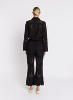 Pantalon Broderie Anglaise - Black