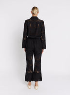 Berenice - Broderie Anglaise Trousers - Black