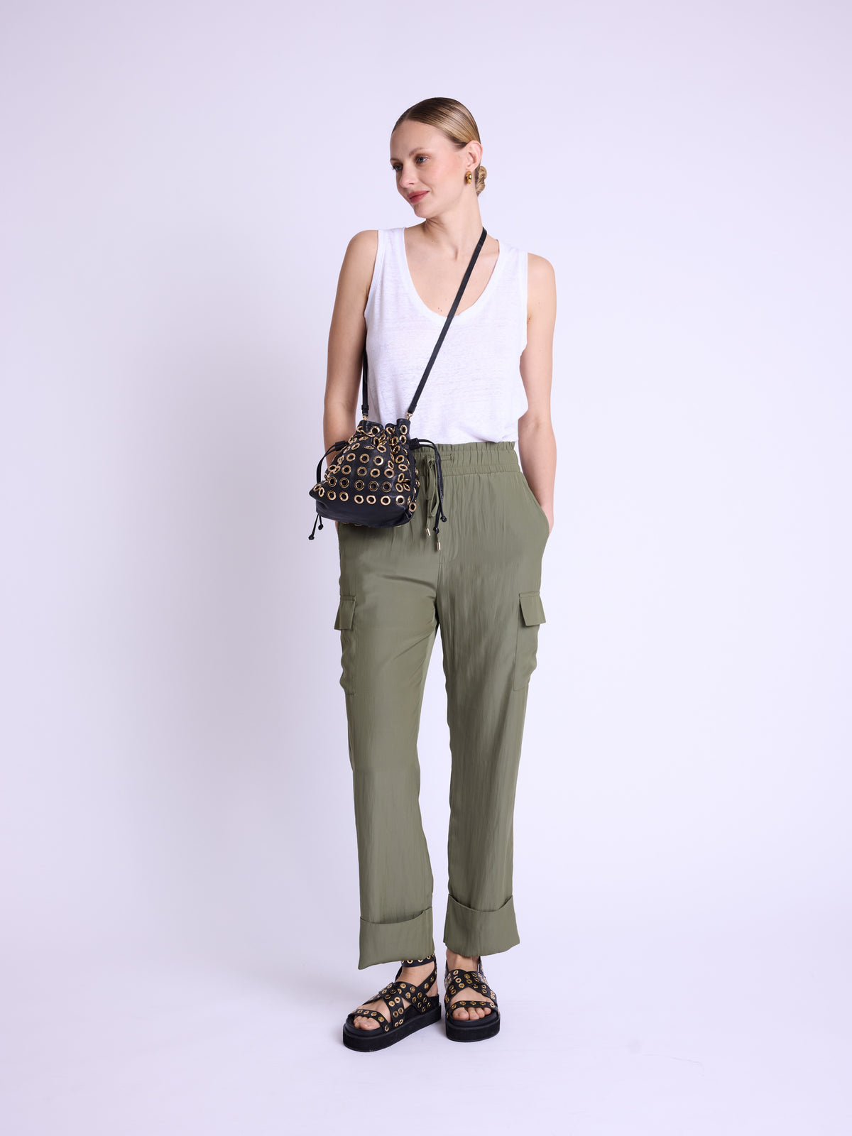 Pantalon Style Cargo - Khaki
