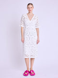 Berenice - Vestido Largo Macramé - Off-White