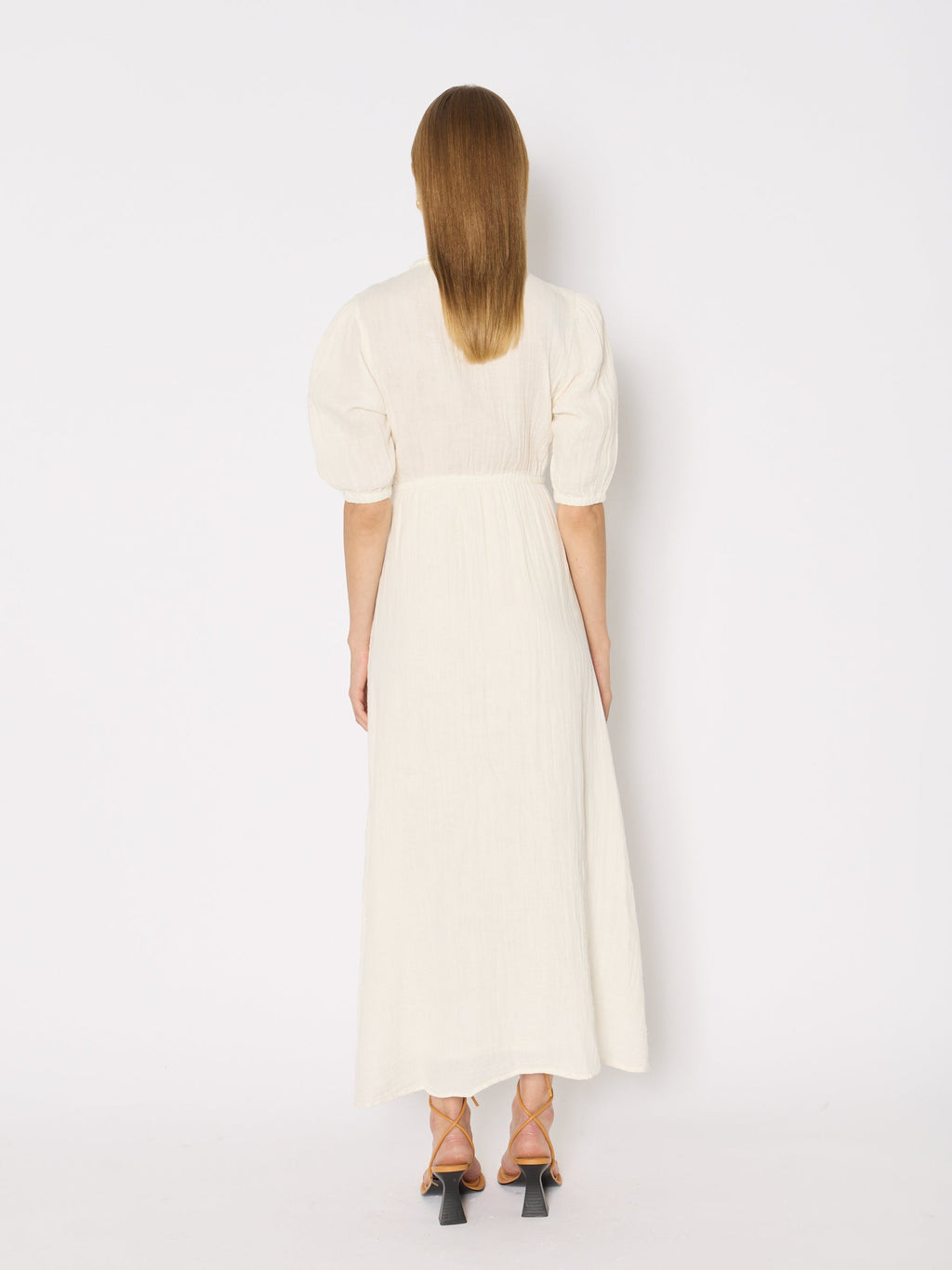 Berenice - Vestido Largo con Trenzas - Off-White