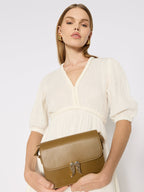 Berenice - Vestido Largo con Trenzas - Off-White
