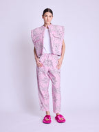 Berenice - Veste Forme Carre - Pink-Bandana-Print