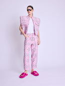Veste Forme Carre - Pink-Bandana-Print