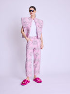 Berenice - Veste Forme Carre - Pink-Bandana-Print