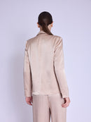 Satinee Suit Jacket - Camel