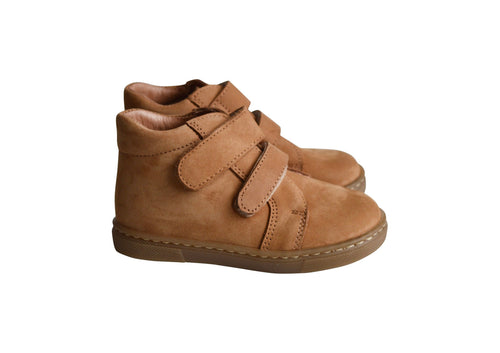 Chaussures Garçon Souples Scratch Achille - Nubuck Camel - Garçon