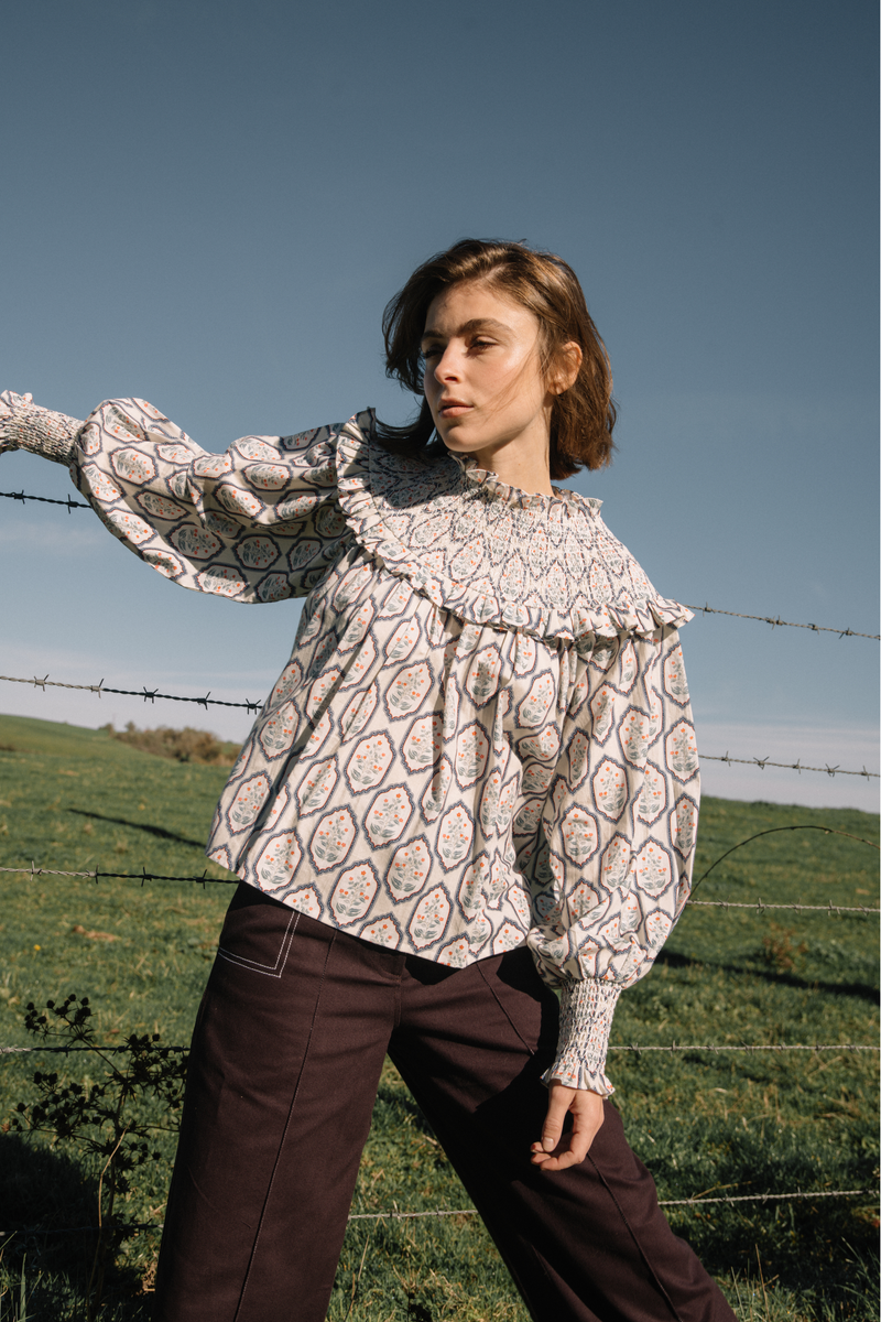 Blouse Paloma - Floral Crème